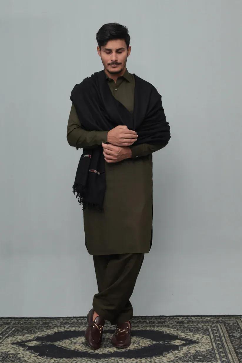 Gents Shawl Thick Wool | Pure, Fine and Soft Wool Islampur Swat Khaddi Made Shawl Perfect Gift