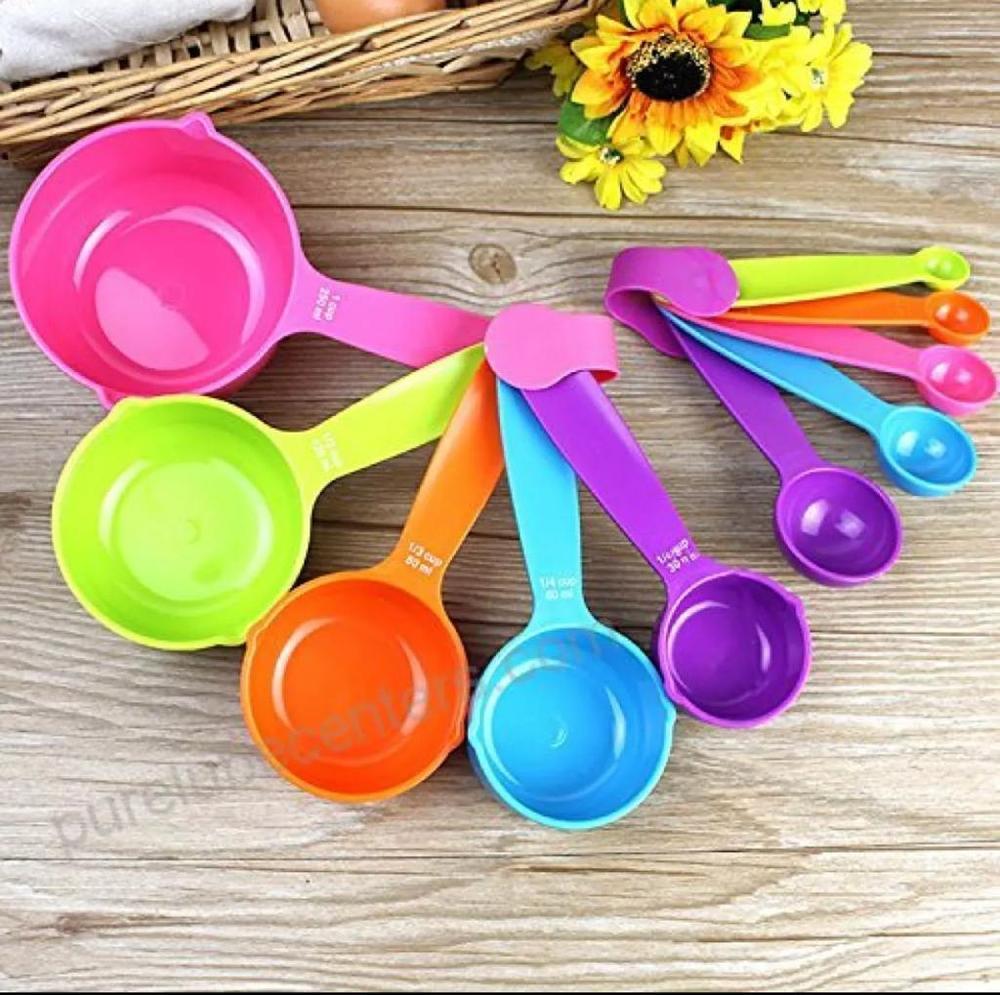 10 Pcs Measuring Spoons, Multicolor