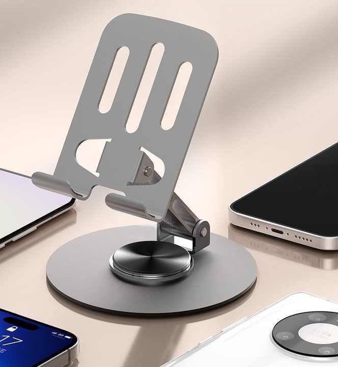 Sleek Grey Mobile Phone Holder - 1 Pc for Ultimate Convenience