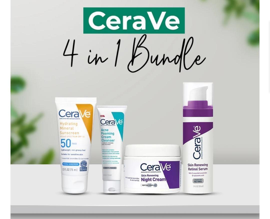 Ultimate Skincare Bundle: 4 in 1 Set - 4 Pcs