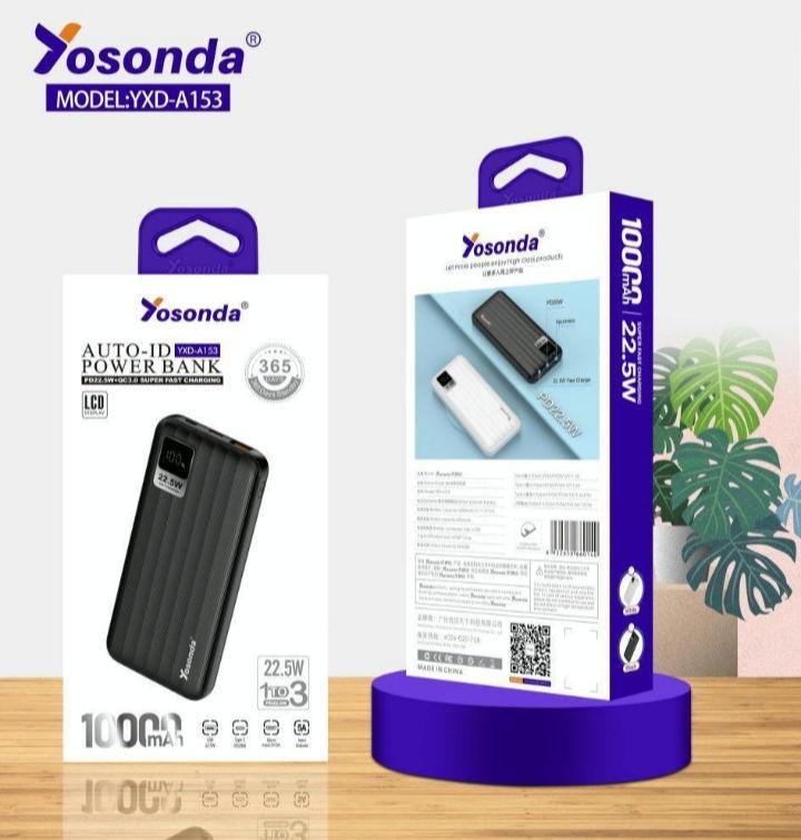 Fast Charging Portable Power Bank - 10000 mAh - 1 Pcs, 22.5 W